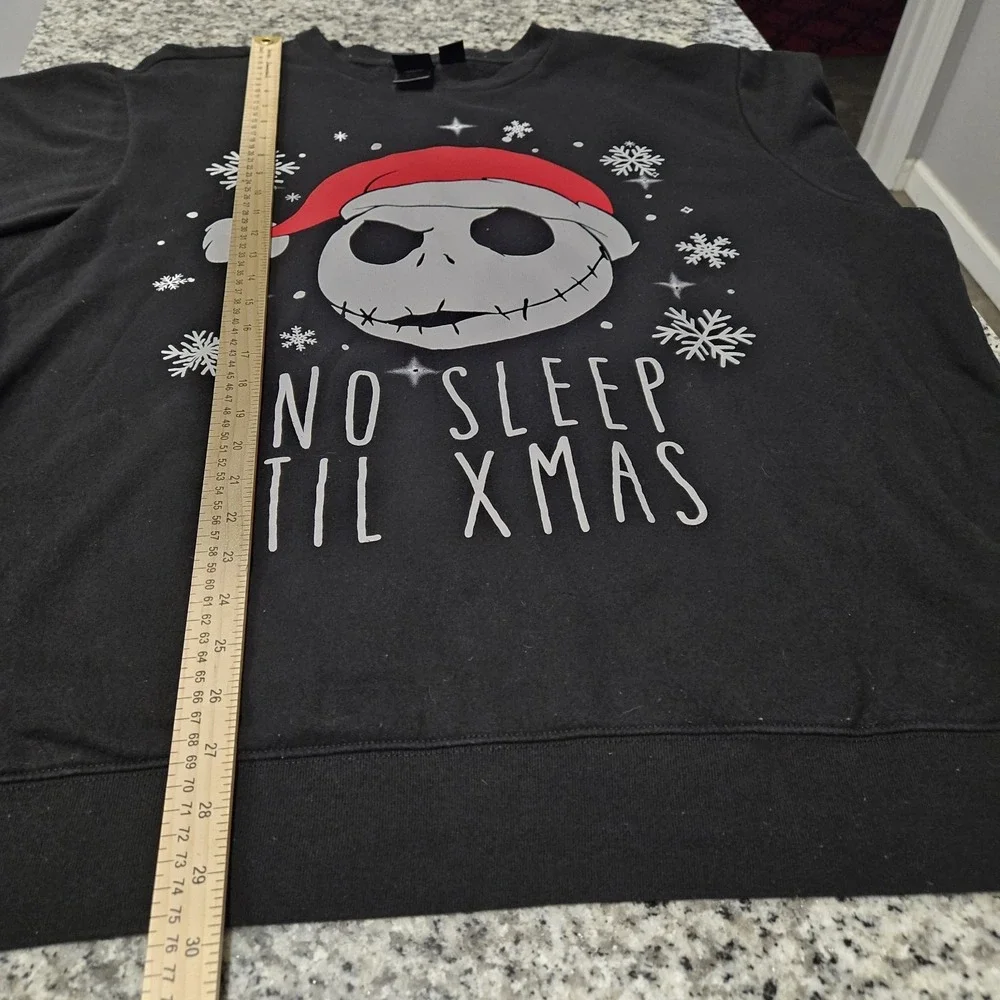 Disney Nightmare Before Christmas  Sweatshirt 2XL No Sleep Til Xmas Chest 54 L30 - Picture 5 of 9